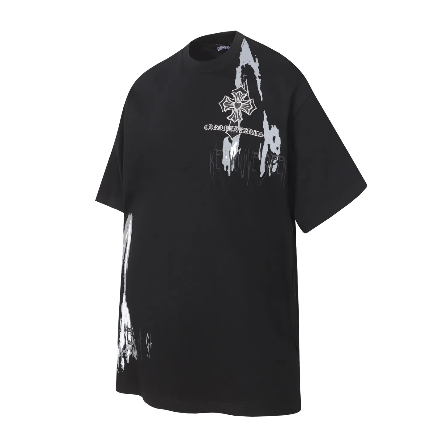 #K 2234 100 Chrome Hearts/ ✝️ T Quality Colour： Black White Size: S M L XL